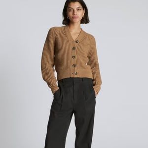 Everlane | Texture Cotton Cardigan Cappuccino S